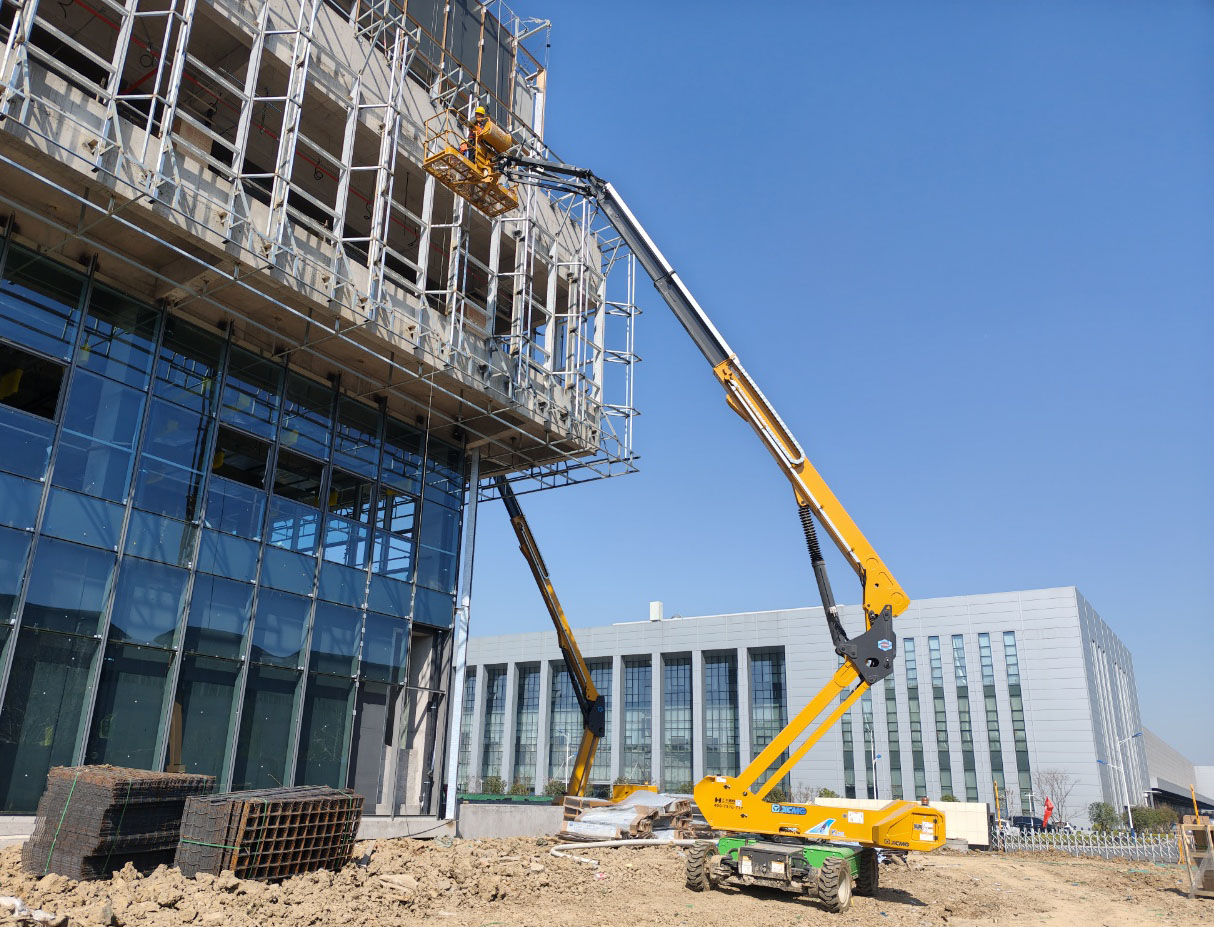 30-50米高空天團(tuán)！徐工10余臺直臂神器助力合肥新能源汽車產(chǎn)業(yè)園加速崛起