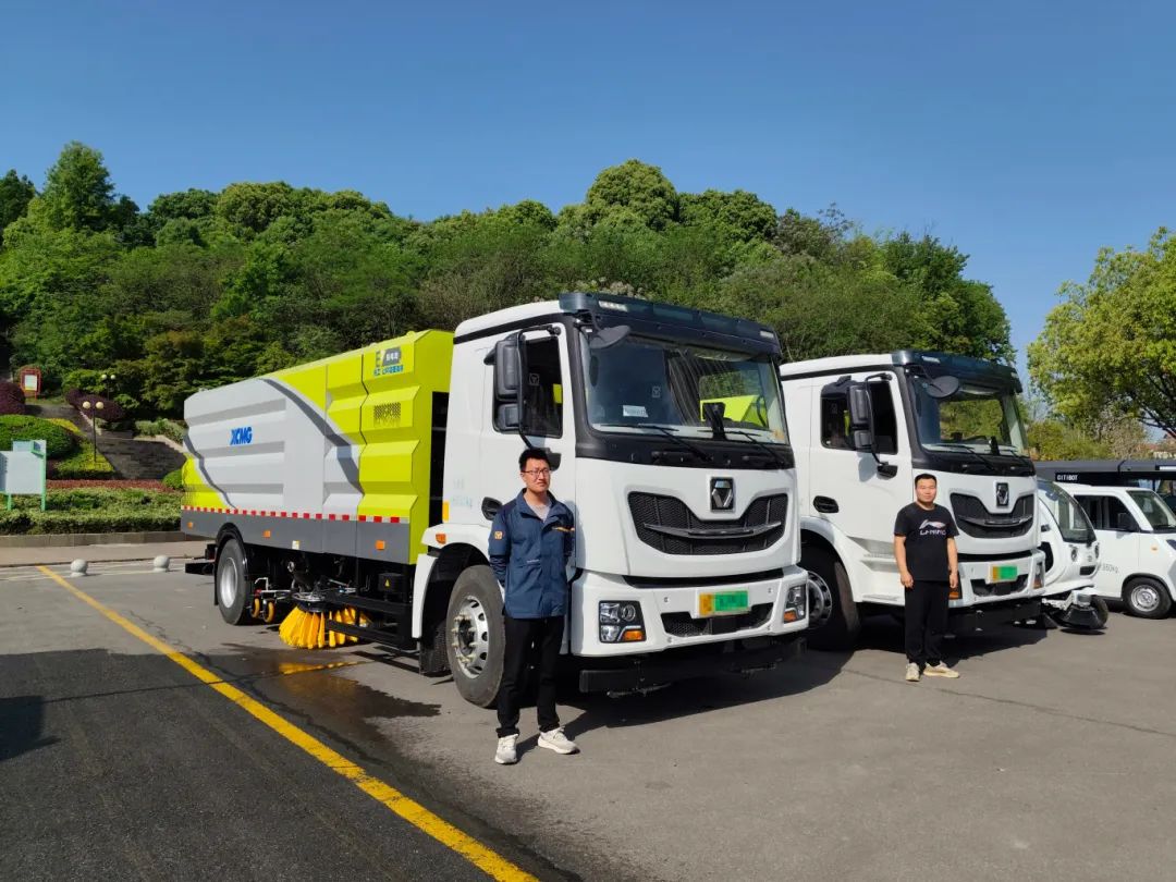 “綠”見安徽！徐工新能源產品亮相銅陵市道路清掃保潔現場會