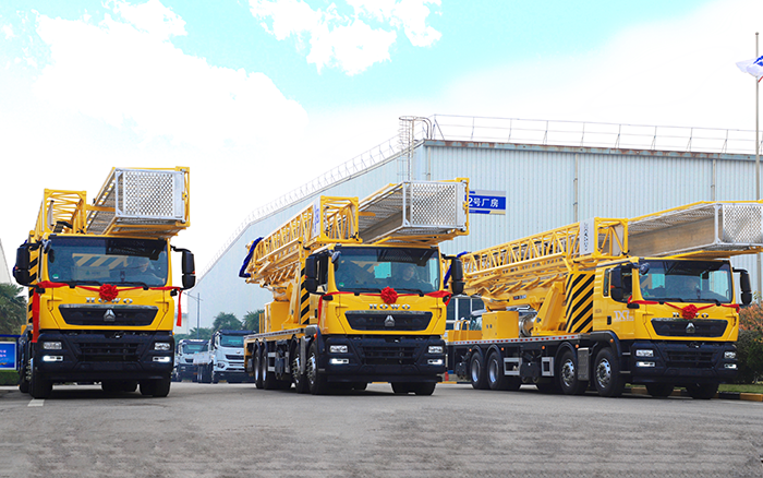 實(shí)用為王，破解路橋檢測(cè)難題！ 徐工橋梁檢測(cè)車批量啟程西部