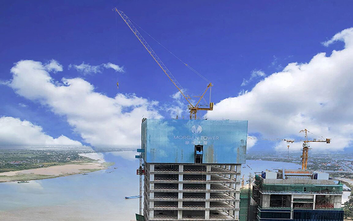 喜封金頂|徐工塔機助建柬埔寨金邊摩根大廈！